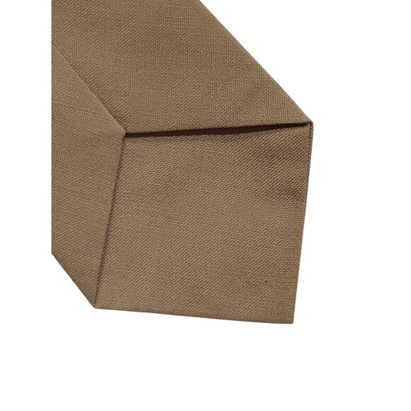 USMC Khaki Service Tie 3" Wide Vintage 1950s–1970s Wool/Dacron Military Tie - Picture 3 of 5